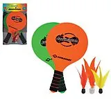 Schildkröt 970154 - Jazzminton Set mit LED Nachtspieloption, Ballspiel, Rückschlagspiel Spiel