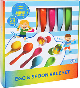 Schildkröt 970308 - Fun Sports, Egg & Spoon Race Set / Eierlauf Set Spiel