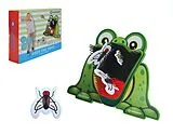 Schildkröt 970309 - Feed The Frog, Füttere den Frosch, Wurfspiel mit Zielscheibe, 50x31x16cm Spiel