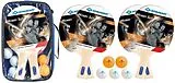 Donic-Schildkröt 788603 - Tischtennis Set Hobby für 4 Spieler, 4 Schläger mit 5 Bälle in Tasche Spiel