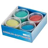 Becks Plastilin Krealin Softknete 560g, 4 Dosen je 140g im Karton, 4 Farben Spiel