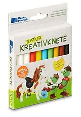 Corvus A730186 - Becks Plastilin Natur Kreativknete Pony, 10 Stangen, Knete Spiel