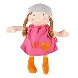 sigikid 39409 - Puppe Brenda Bilipup pink, Lernpuppe, Stoffpuppe, 24 cm Spiel