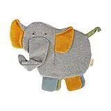 sigikid 39904 - Knistertuch Elefant Tiny Tissues, Materialmix, Babyspielzeug Spiel