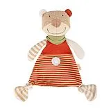 sigikid 39954 - Schnuffeltuch Bär braun gestreift Vanilla Spiel