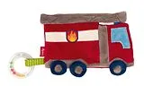 sigikid 42304 - Knistertuch Feuerwehr Kinderbunt, Aktiv-Schnuffeltuch Spiel
