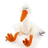 Sigikid 43401 - Kuscheltier Storch Happy Betty, Kikeriki, 52 cm Spiel