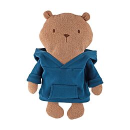 Sigikid 52933 - Kuschel Biberbär Mister O'Lui, blauer Hoody Spiel