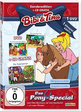 Bibi & Tina DVD + CD Pony Special-zirkuspony+zotteliges Trio