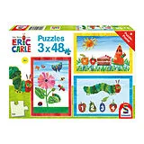 Die Welt der kleinen Raupe Nimmersatt, 3x48 Teile (Puzzle) Spiel