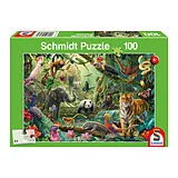 Bunte Tierwelt im Dschungel Spiel