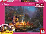 Thomas Kinkade Studios: Disney - Mickey and Minnie Sweetheart Campfire Spiel