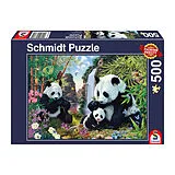 Pandafamilie am Wasserfall Spiel