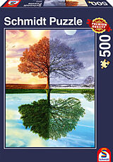 Jahreszeiten-Baum. Puzzle 500 Teile Spiel