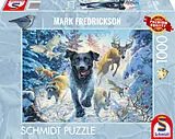 Hundeliebe - Schwarzer Labrador im Schnee Spiel