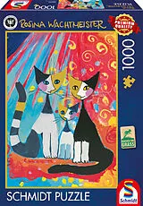 Glückliche Katzenfamilie Spiel