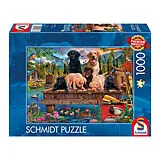 Hundefamilie am See Spiel