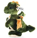 Steiff 015076 - Raudi Drachenjunge, stehend, Plüsch, khaki/grün, 17 cm Spiel