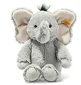 Steiff 064982 - Ella Elefant, hellgrau, Plüsch, 30 cm Spiel