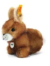 Steiff 80081 - Hoppel Hase, braun gespitzt, 14 cm Spiel
