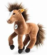 Steiff 122156 - Chayenne Pferd, stehend, Plüsch, braun, 28 cm Spiel