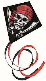 Pirat Einleinerdrachen 70x70cm Spiel