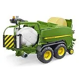 John Deere Rundballen-Presswickelkombi. Spiel