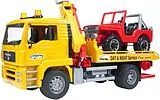 MAN TGA Abschlepp-LKW mit Geländewagen Spiel