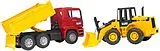 MAN TGA Kipp-LKW + Gelenkradlader FR 130 Spiel