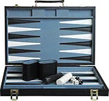 Backgammon Koffer schwarz Spiel