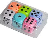 Würfel pastell, 6 Würfel Spiel