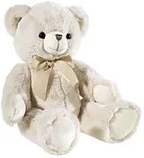 Heunec 140554 - Bär mit Schleife, beige, Stofftier, Plüschtier, 36 cm Spiel