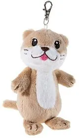 Heunec 198876 - Otter Schlüsselanhänger, Plüsch, 12 cm Spiel