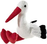 Heunec 240179 - Storch, 40 cm, Stofftier Spiel