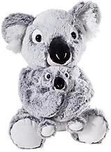 Heunec 247673 - Misanimo Koala Bär mit Kind, 27 cm Plüschtier, Kuscheltier Spiel