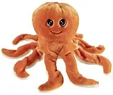 Heunec 260474 - Bottle 2 Buddy Oktopus orange, Stofftier, Plüschtier, 30 cm Spiel