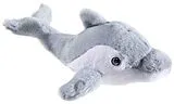 Heunec 260771 - Bottle 2 Buddy Delfin grau, Stofftier, Plüschtier, 30 cm Spiel