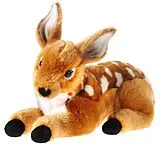 Heunec 274570 - Streichelzoo Rehkitz, Plüschtier, rehbraun, 25 cm Spiel