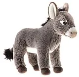 Heunec 274778 - Streichelzoo Esel, Plüschtier, grau/schwarz, 25 cm Spiel
