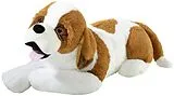 Heunec 288478 - Alpenwelt Bernhardiner Hund XXL, Stofftier, Plüschtier, liegend, 100 cm Spiel