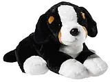 Heunec 304277 - Misanimo Berner Sennenhund, schwarz,braun,weiß, Hund, Plüschtier, 38 cm Spiel