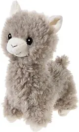 Heunec 324268 - Lama stehend weiß/dunkelbraun, Plüschtier, 18cm Spiel