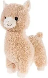 Heunec 324374 - Lama stehend hellbraun, Plüschtier, 28cm Spiel