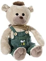 Heunec 335073 - Bär, Latzhosen Gang, Stofftier, Plüschtier, 35cm Spiel