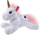 Heunec 351578 - EINHORN liegend, weiß, Plüschtier, 30 cm Spiel