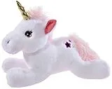 Heunec 351776 - EINHORN liegend, weiß, Plüschtier, 40 cm Spiel