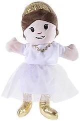 Heunec 395473 - Handpuppe Prinzessin, Handspielpuppe, Stoffpuppe, ca. 24 cm Spiel