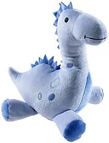 Heunec 457362 - Dinosaurier, blau, liegend, Stofftier, Plüschtier, 25 cm Spiel