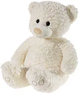 Heunec 493254 - BÄR Maskottchen schlenkernd creme, 70 cm Spiel