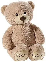 Heunec 493261 - BÄR Maskottchen schlenkernd braun, 70 cm Spiel